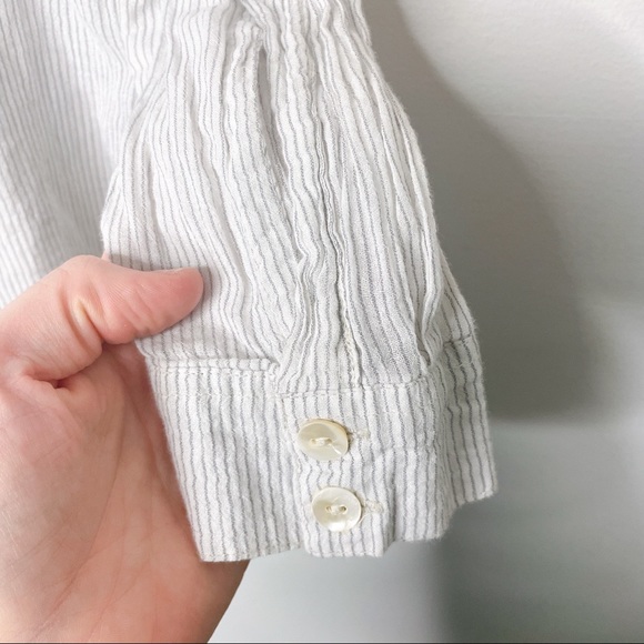 Free People Hearts & Colors Neutral Oversized Flowy Western Rodeo Top - Picture 5 of 16